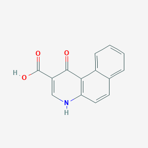 molecular formula C14H9NO3 B13941329 Benzo[f]quinoline-2-carboxylicacid, 1-hydroxy- CAS No. 854047-42-0