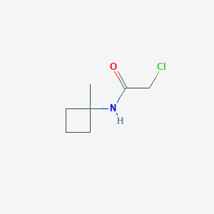molecular formula C7H12ClNO B1394133 2-chloro-N-(1-methylcyclobutyl)acetamide CAS No. 1211496-15-9