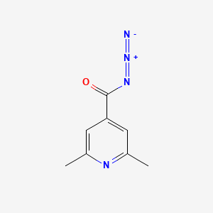 molecular formula C8H8N4O B13941386 2,6-Dimethylisonicotinoyl azide CAS No. 63905-53-3