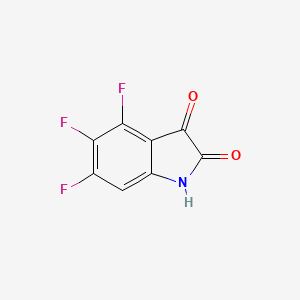 molecular formula C8H2F3NO2 B1394140 4,5,6-Trifluoroindoline-2,3-dione CAS No. 749240-64-0