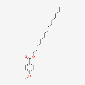 molecular formula C23H38O3 B13941405 p-Methoxybenzoic acid, pentadecyl ester CAS No. 56954-74-6