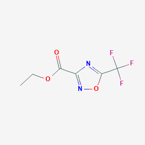 molecular formula C6H5F3N2O3 B1394142 Ethyl 5-(trifluoromethyl)-1,2,4-oxadiazole-3-carboxylate CAS No. 914773-13-0