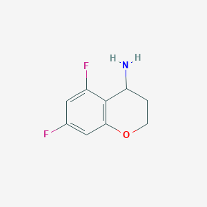 molecular formula C9H9F2NO B1394143 5,7-Difluorochroman-4-amine CAS No. 886762-87-4