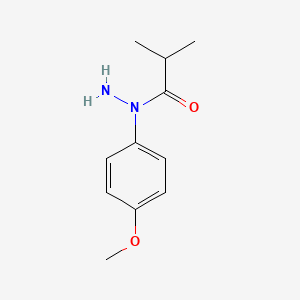 molecular formula C11H16N2O2 B13941439 n-(4-Methoxyphenyl)isobutyrohydrazide 