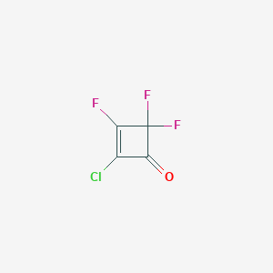 molecular formula C4ClF3O B13941440 2-Chloro-3,4,4-trifluorocyclobut-2-en-1-one CAS No. 62344-64-3