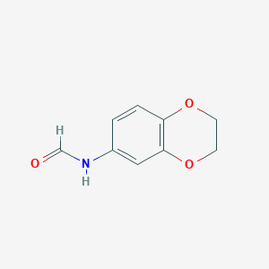 molecular formula C9H9NO3 B13941495 N-(2,3-Dihydro-benzo[1,4]dioxin-6-yl)-formamide 