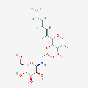 [4-methoxy-5-methyl-2-[(2E,4E,6E)-octa-2,4,6-trien-2-yl]oxan-3-yl] 2-[[(2R,3S,4S,5S,6S)-3,4,5-trihydroxy-6-(hydroxymethyl)oxan-2-yl]amino]acetate