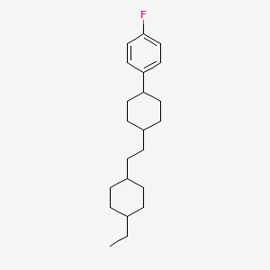 molecular formula C22H33F B1394150 1-(trans-4-(2-(trans-4-Ethylcyclohexyl)ethyl)cyclohexyl)-4-fluorobenzene CAS No. 95837-21-1