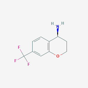 molecular formula C10H10F3NO B1394151 (S)-7-(trifluoromethyl)chroman-4-amine CAS No. 1140496-05-4