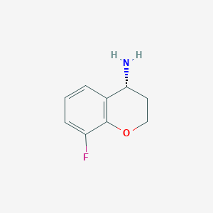 molecular formula C9H10FNO B1394152 (4R)-8-Fluorochromane-4-ylamine CAS No. 750571-31-4