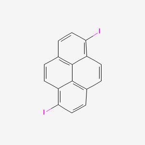 molecular formula C16H8I2 B13941523 1,6-Diiodopyrene 