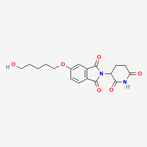 molecular formula C18H20N2O6 B13941537 Thalidomide-5'-O-C5-OH 