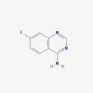 molecular formula C8H6FN3 B1394155 7-氟喹唑啉-4-胺 CAS No. 1009036-29-6