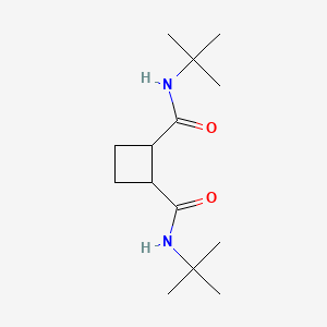 molecular formula C14H26N2O2 B13941551 1-N,2-N-ditert-butylcyclobutane-1,2-dicarboxamide CAS No. 64011-95-6