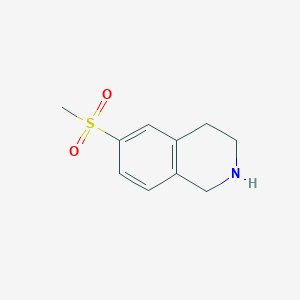 molecular formula C10H13NO2S B13941559 1,2,3,4-Tetrahydro-6-(methylsulfonyl)isoquinoline 