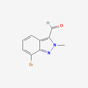 molecular formula C9H7BrN2O B1394158 7-Bromo-2-methyl-2H-indazole-3-carbaldehyde CAS No. 845751-70-4