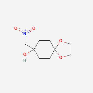 molecular formula C9H15NO5 B1394161 8-(Nitromethyl)-1,4-dioxaspiro[4.5]decan-8-ol CAS No. 879514-21-3