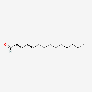 molecular formula C14H24O B13941619 2,4-Tetradecadienal CAS No. 54306-03-5
