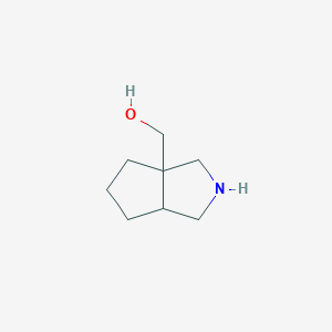 molecular formula C8H15NO B1394162 (Octahydrocyclopenta[c]pyrrol-3a-yl)methanol CAS No. 444193-01-5