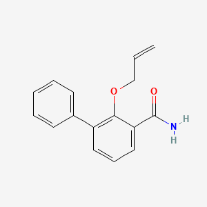 molecular formula C16H15NO2 B13941628 Benzamide, 2-allyloxy-3-phenyl- CAS No. 63887-18-3
