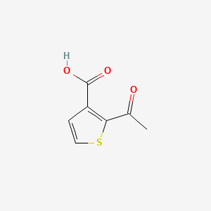 molecular formula C7H6O3S B13941656 2-acetylthiophene-3-carboxylic Acid CAS No. 30006-04-3