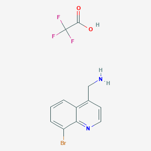 molecular formula C12H10BrF3N2O2 B1394166 (8-Bromoquinolin-4-yl)methanamine 2,2,2-trifluoroacetate CAS No. 1190320-18-3