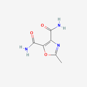 molecular formula C6H7N3O3 B13941679 Oxazole-4,5-dicarboxamide, 2-methyl- CAS No. 61151-89-1