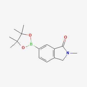 molecular formula C15H20BNO3 B1394174 2-甲基-6-(4,4,5,5-四甲基-1,3,2-二氧杂硼环-2-基)异吲哚啉-1-酮 CAS No. 1313399-38-0