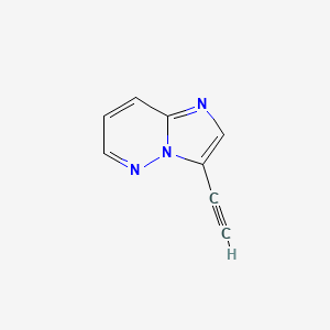 molecular formula C8H5N3 B1394175 3-Ethynylimidazo[1,2-b]pyridazine CAS No. 943320-61-4