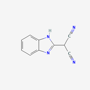 molecular formula C10H6N4 B13941758 2-(1H-Benzo[d]imidazol-2-yl)malononitrile 