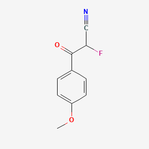 molecular formula C10H8FNO2 B1394177 2-氟-3-(4-甲氧基苯基)-3-氧代丙腈 CAS No. 1280787-24-7