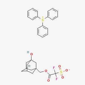 molecular formula C31H32F2O6S2 B13941781 Triphenylsulfonium 1-((3-hydroxyadamantyl)methoxycarbonyl)difluoromethanesulfonate CAS No. 912290-04-1