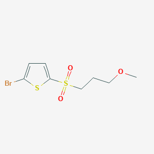 molecular formula C8H11BrO3S2 B1394185 2-Bromo-5-(3-methoxypropylsulfonyl)thiophene CAS No. 1379334-94-7