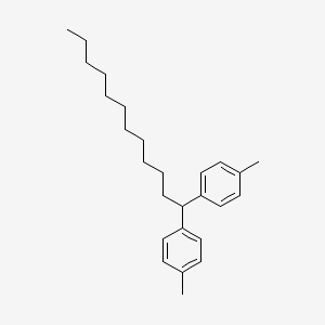 molecular formula C26H38 B13941865 1,1-Di-p-tolyldodecane CAS No. 55268-62-7