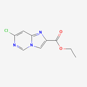 molecular formula C9H8ClN3O2 B1394188 Ethyl 7-chloroimidazo[1,2-c]pyrimidine-2-carboxylate CAS No. 1105187-40-3