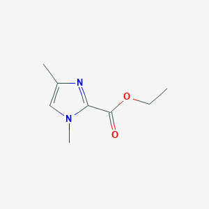molecular formula C8H12N2O2 B13941893 Ethyl 1,4-dimethyl-1H-imidazole-2-carboxylate 