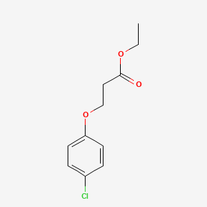 molecular formula C11H13ClO3 B13941926 Propionic acid, 3-(p-chlorophenoxy)-, ethyl ester CAS No. 67829-74-7