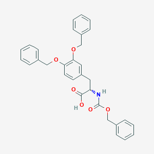 molecular formula C31H29NO6 B1394194 (2S)-2-{[(benzyloxy)carbonyl]amino}-3-[3,4-bis(benzyloxy)phenyl]propanoic acid CAS No. 35591-10-7