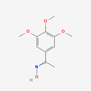 molecular formula C11H15NO4 B13941947 (Z)-1-(3,4,5-Trimethoxyphenyl)ethanone oxime 