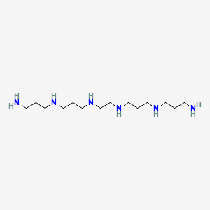 molecular formula C14H36N6 B13942011 4,8,11,15-Tetraazaoctadecane-1,18-diamine CAS No. 63833-76-1