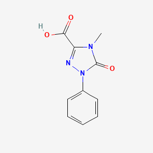molecular formula C10H9N3O3 B1394203 4-Methyl-5-oxo-1-phenyl-4,5-dihydro-1H-1,2,4-triazole-3-carboxylic acid CAS No. 1368893-06-4