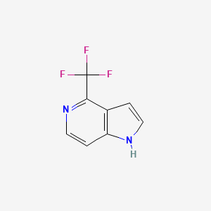 molecular formula C8H5F3N2 B1394207 4-(trifluoromethyl)-1H-pyrrolo[3,2-c]pyridine CAS No. 1190309-89-7