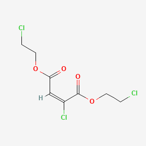 molecular formula C8H9Cl3O4 B13942078 Chloromaleic acid bis(2-chloroethyl) ester CAS No. 63917-05-5