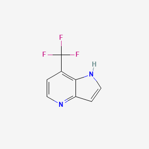 molecular formula C8H5F3N2 B1394208 7-(trifluoromethyl)-1H-pyrrolo[3,2-b]pyridine CAS No. 1190316-27-8