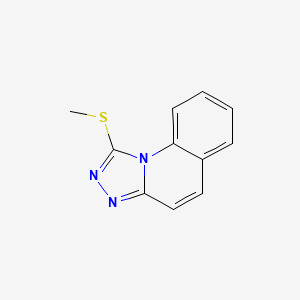 molecular formula C11H9N3S B13942083 1-Methylthio-S-triazolo[4,3-a]quinoline CAS No. 35359-24-1