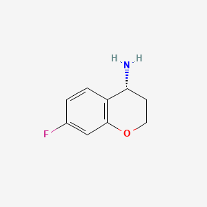 molecular formula C9H10FNO B1394212 (R)-7-fluorochroman-4-amine CAS No. 911826-11-4