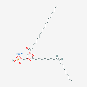 molecular formula C39H74NaO8P B1394214 Sodium (2R)-3-(octadecanoyloxy)-2-{[(9Z)-octadec-9-enoyl]oxy}propyl hydrogen phosphate CAS No. 384833-24-3