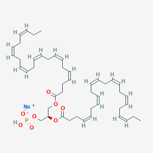 Sodium (2R)-2,3-bis{[(4Z,7Z,10Z,13Z,16Z,19Z)-docosa-4,7,10,13,16,19-hexaenoyl]oxy}propyl hydrogen phosphate