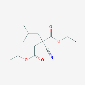 molecular formula C13H21NO4 B13942198 Diethyl 2-cyano-2-isobutylsuccinate 