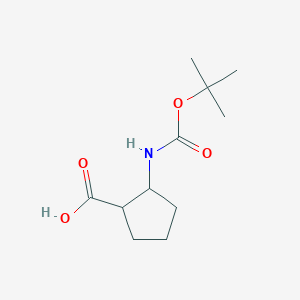 molecular formula C11H19NO4 B139422 2-((tert-Butoxycarbonyl)amino)cyclopentanecarboxylic acid CAS No. 127057-07-2